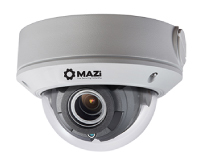 Câmara Dome antivandálica IP 2MP, H265+,f2.8~12mm,IP67,IK10