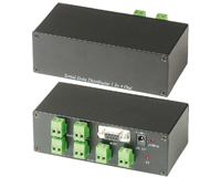 Distribuidor de dados série, 1 ent/4 saídas, RS485