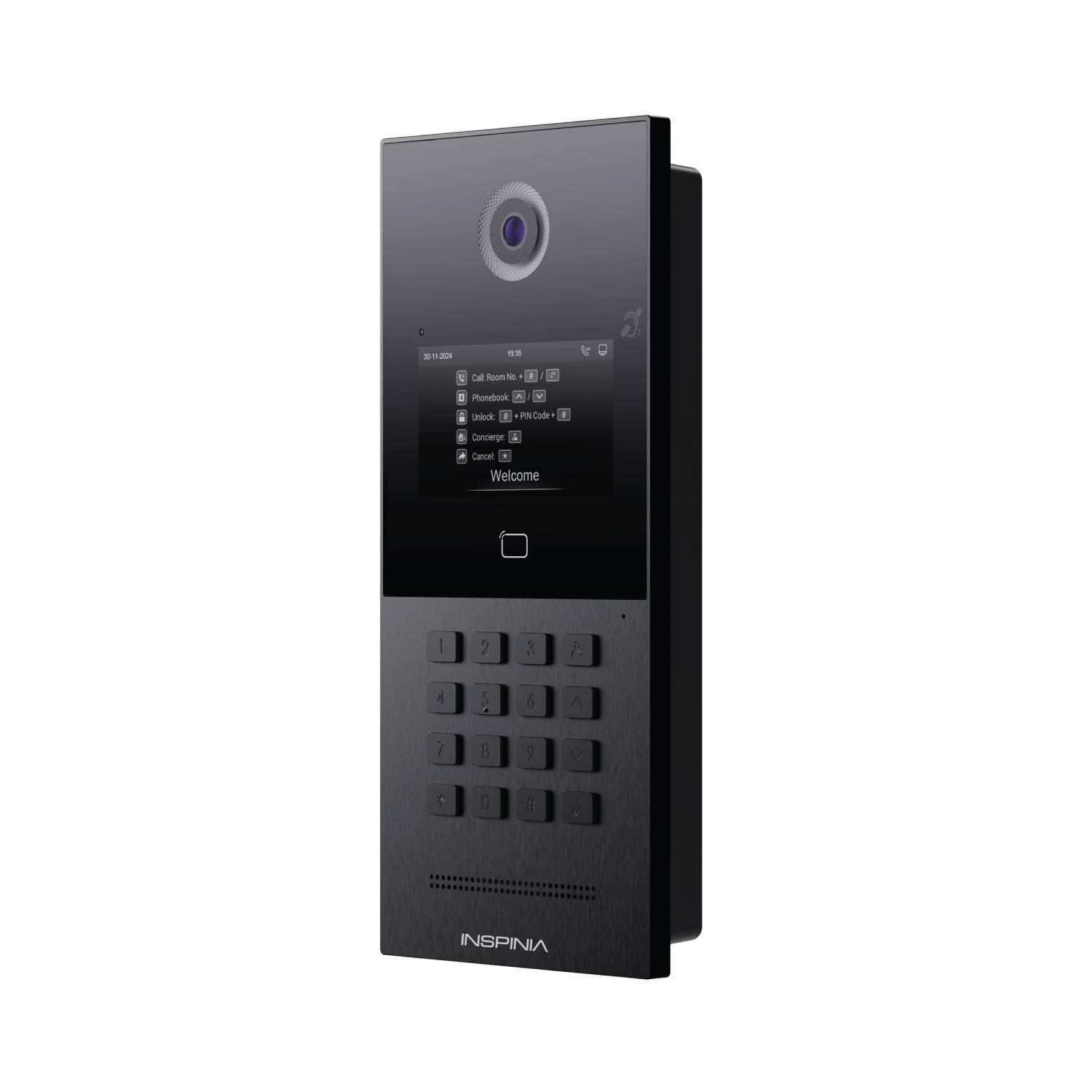 Vídeo porteiro exterior IP 2MP, 3x Relés, tamper, IP65, IK08