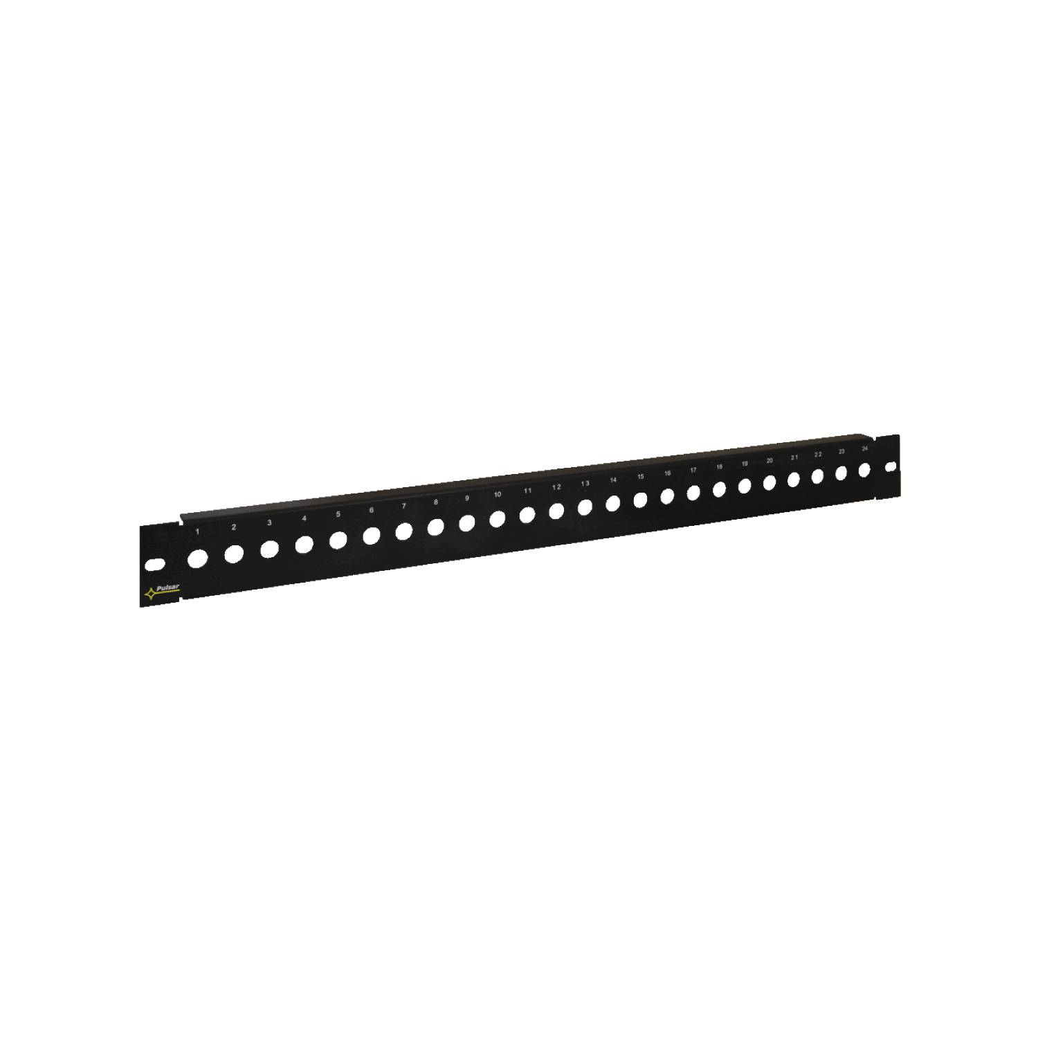 Painel de armário rack 19", para 24 conectores Tipo F