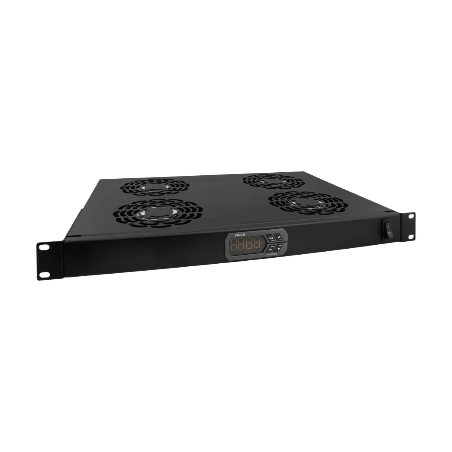 Painel de 4 ventiladores p/ armarios RACK,sensor temperat,1U