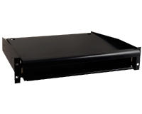 Prateleira deslizante p/ armários Rack 19". 482x88x356 mm