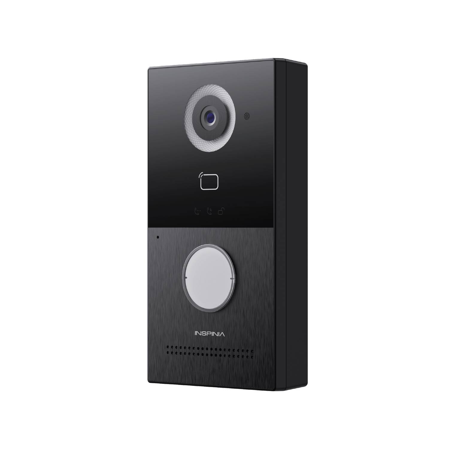 Vídeo porteiro IP 2MP, SIP,1 canal, MF/RFID,2xOut, 12Vdc/PoE
