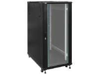 Armário rack 19", 27Ux760mm, montagem de chão, porta,  IP20