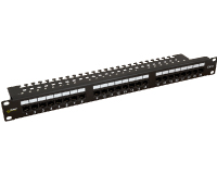 Patch Panel p/ armário rack 19", 24 portas / UTP / Cat6