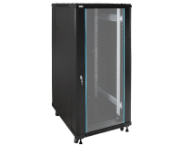 Armário rack 19"x27Ux560mm, montagem de chão, porta,  IP20